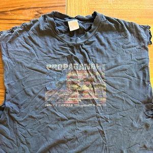 Propagandhi - Vintage 00s sleeveless punk rock band shirt - XL